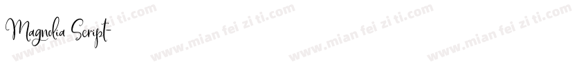 Magnolia Script字体转换